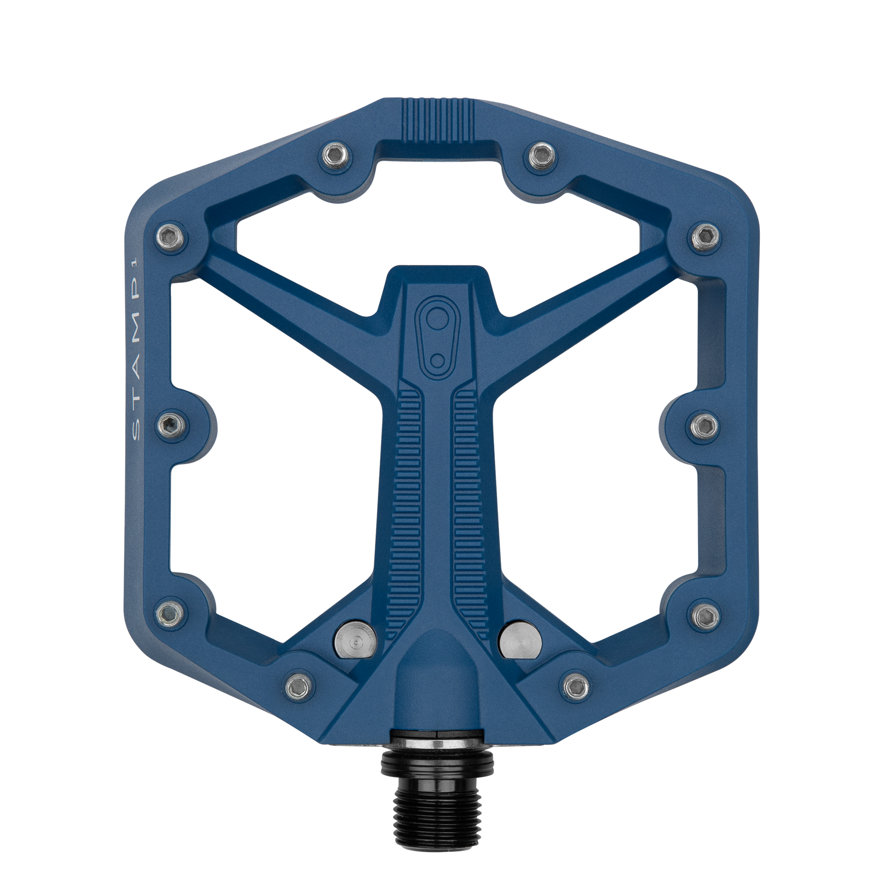 Crankbrothers Stamp 1 Gen 2 MTB Pedals, Small Navy Blue