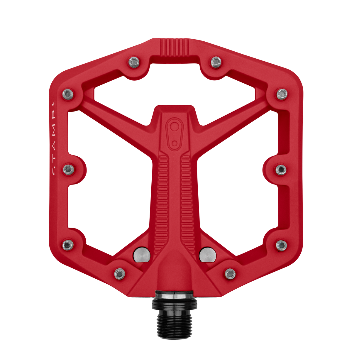 Crankbrothers Stamp 1 Gen 2 MTB Pedals, Small Red