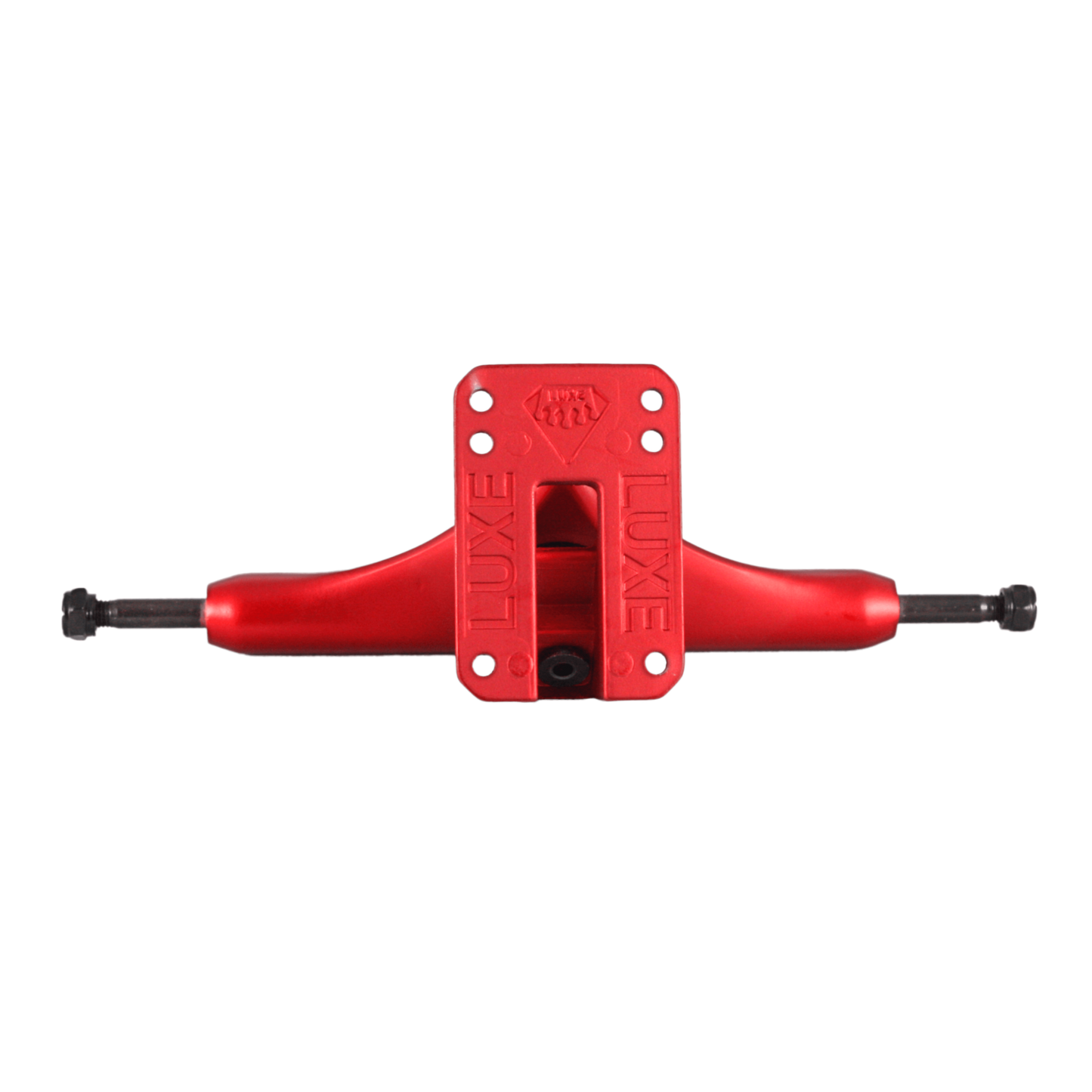 LUXE Lite 180mm hollow kingpin downhill longboard trucks satin red