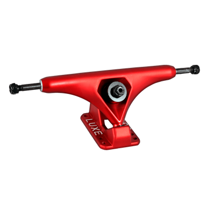 LUXE Lite 180mm hollow kingpin downhill longboard trucks satin red