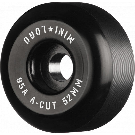 Mini Logo Hybrid A-Cut 52mm 95a Skateboard Wheels, Black