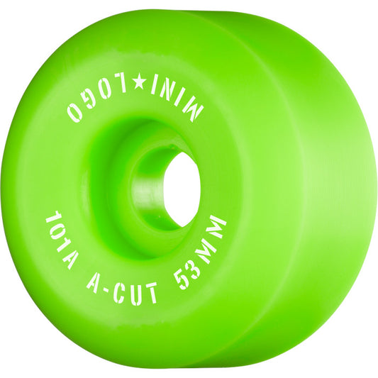 Mini Logo A-cut "2" 53mm 101A Skateboard Wheels, Green