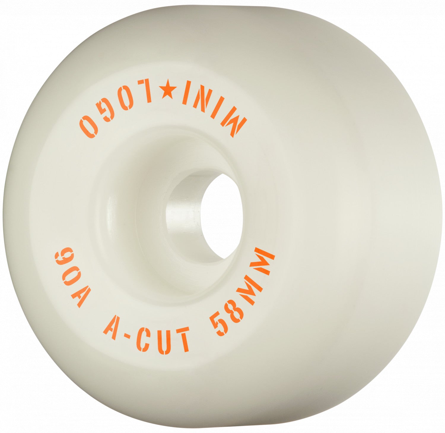 Mini Logo Hybrid A-Cut 58mm 90a Skateboard Wheels, White