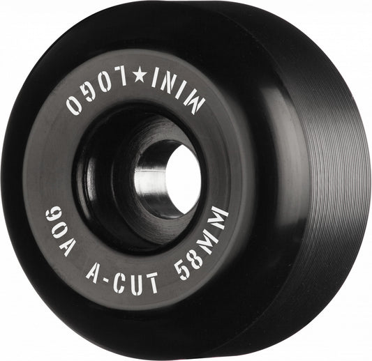 Mini Logo Hybrid A-Cut 58mm 90a Skateboard Wheels, Black