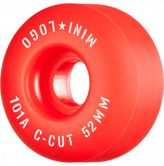 Mini Logo C-Cut "2" 52mm 101A Skateboard Wheels, Red