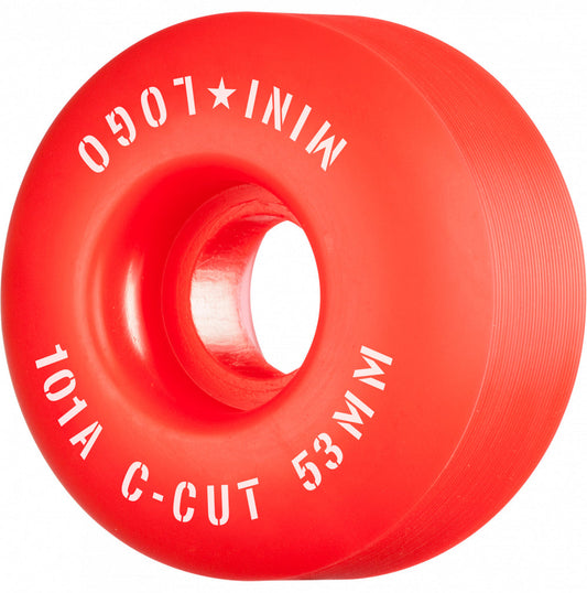 Mini Logo C-Cut "2" 53mm 101A Skateboard Wheels, Red