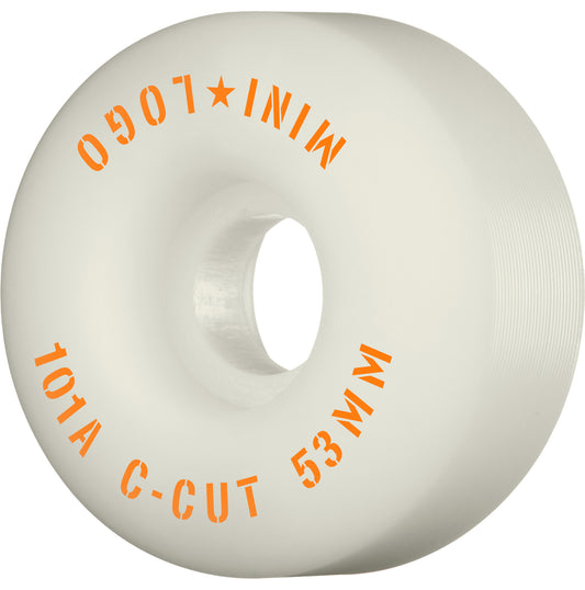 Mini Logo C-Cut "2" 54mm 101A Skateboard Wheels, White