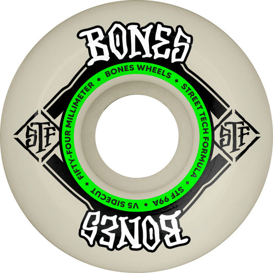 Bones STF 54mm 99a V5 Sidecut Skateboard Wheels