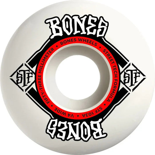 Bones STF 54mm 103a V4 Square Logo Skateboard Wheels