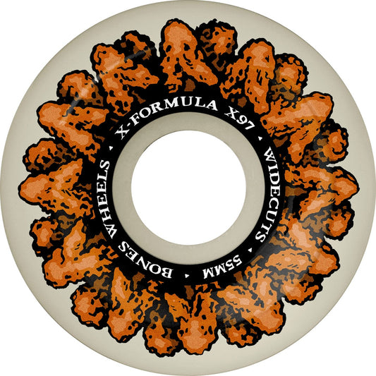 Bones X-Formula 55mm 97a Wingin It V6 Widecut Skateboard Wheels