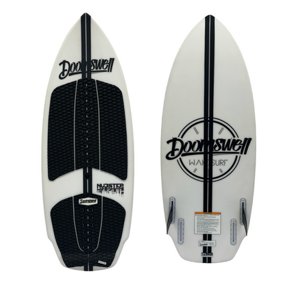 Doomswell Nubstep - White Stripes - Wakesurf Board