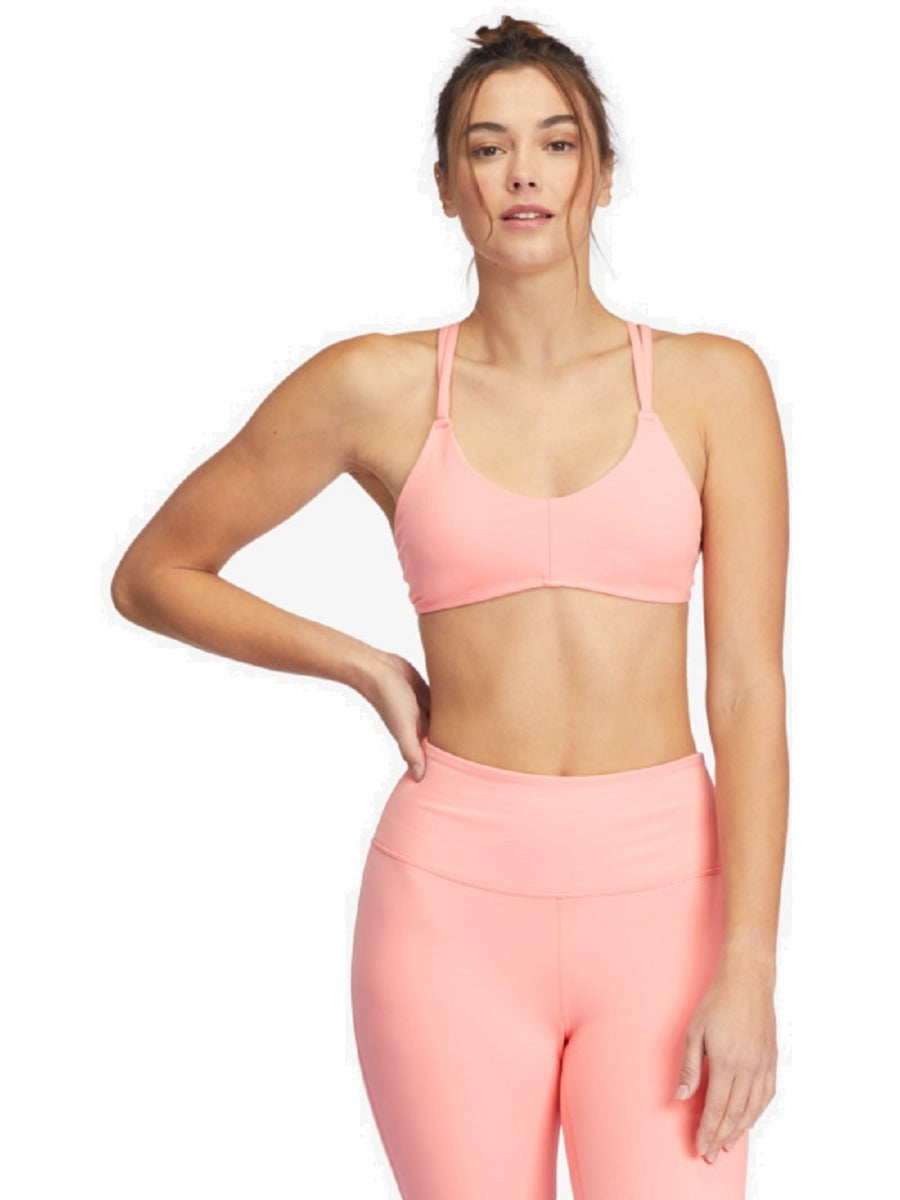 Roxy Women's Kaileo Sports Bra Strawberry Pink