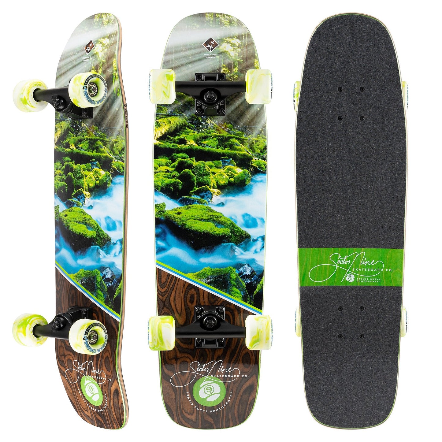 Sector 9 Cascade Ninety Five Kicktail Cruiser Longboard Complete