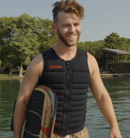 Doomswell Wake Surf Competition Vest, Black/Red