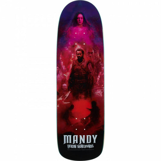 Heroin x Mandy Poster 9.6in x 32.0in Shaped Skateboard Deck