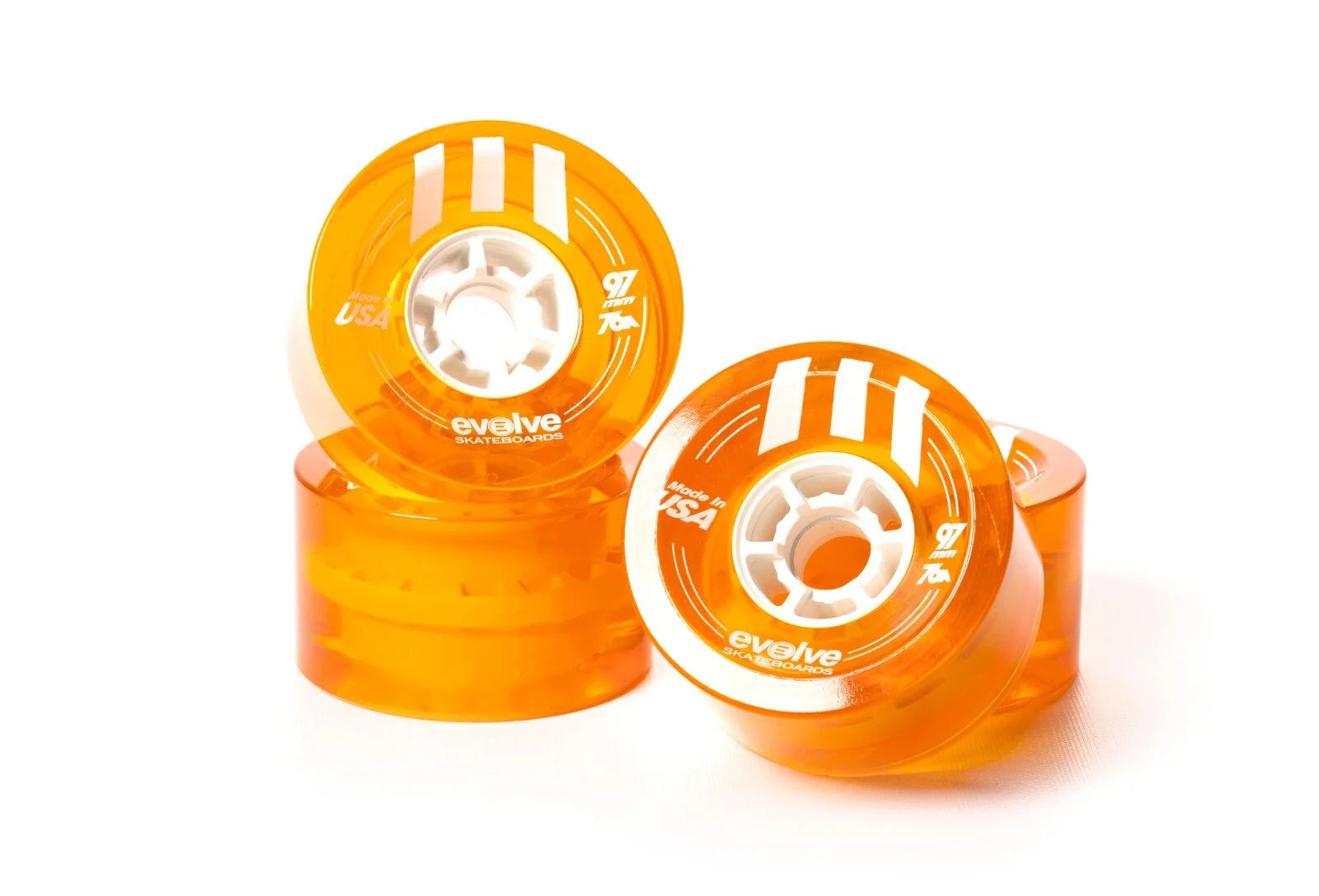 Ice Orange Wheels 97mm 
