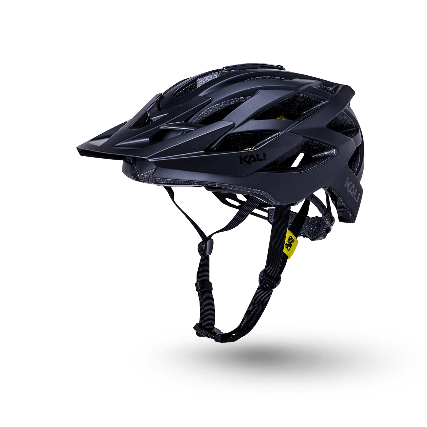 Kali Protectives Lunati 2.0 Enduro Bicycle Helmet Solid Matte Black Gloss Black