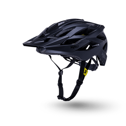 Kali Protectives Lunati 2.0 Enduro Bicycle Helmet Solid Matte Black Gloss Black