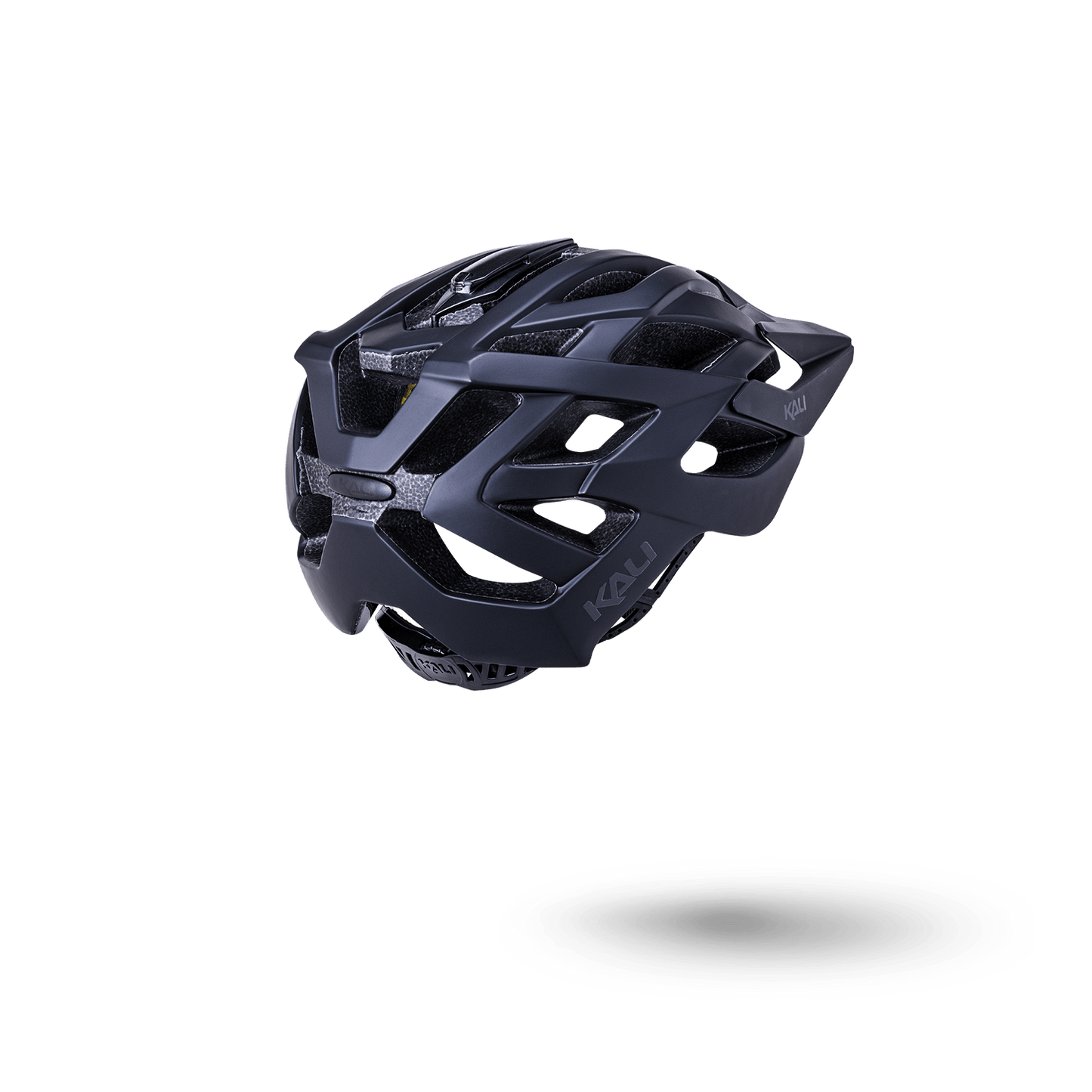 Kali Protectives Lunati 2.0 Enduro Bicycle Helmet Solid Matte Black Gloss Black