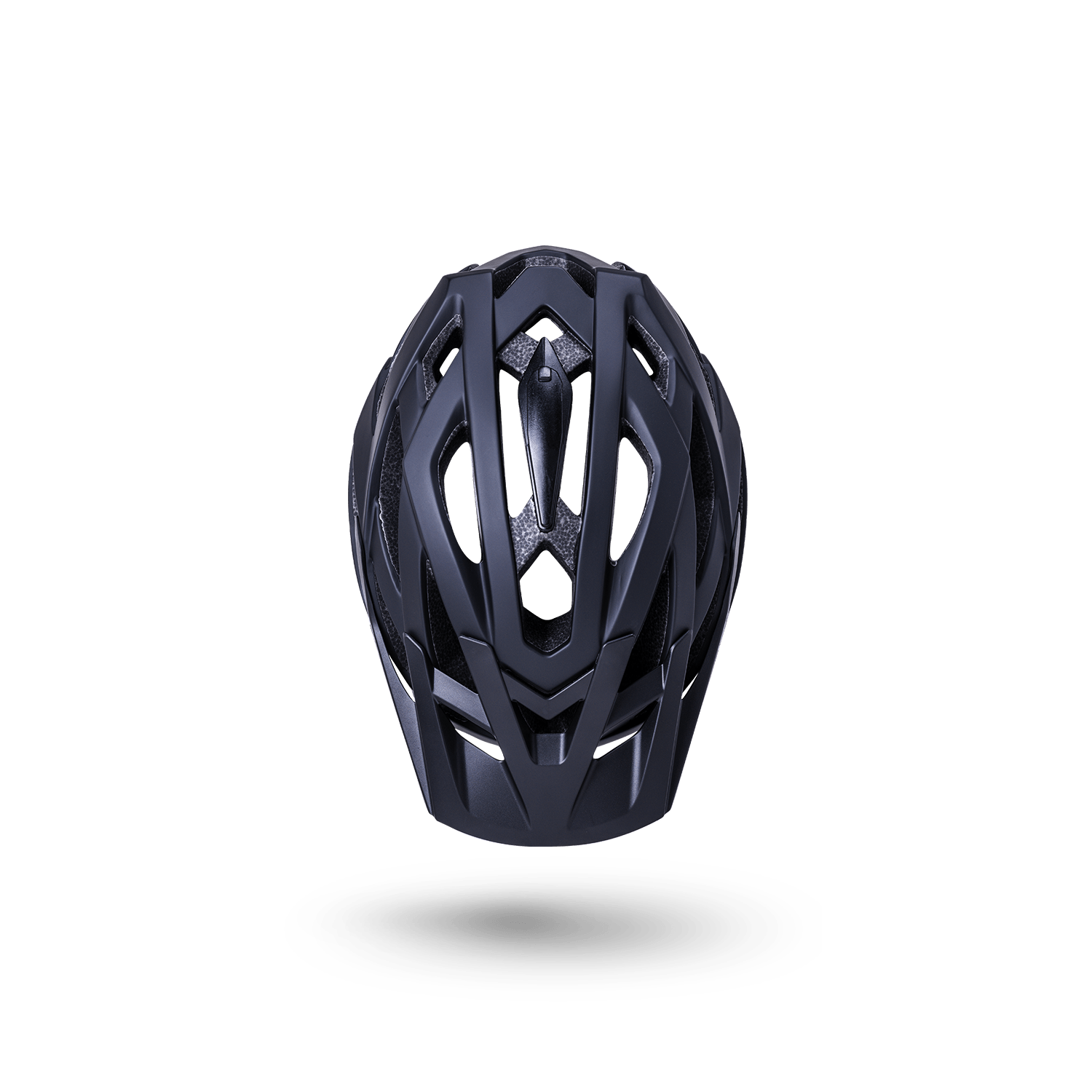 Kali Protectives Lunati 2.0 Enduro Bicycle Helmet Solid Matte Black Gloss Black