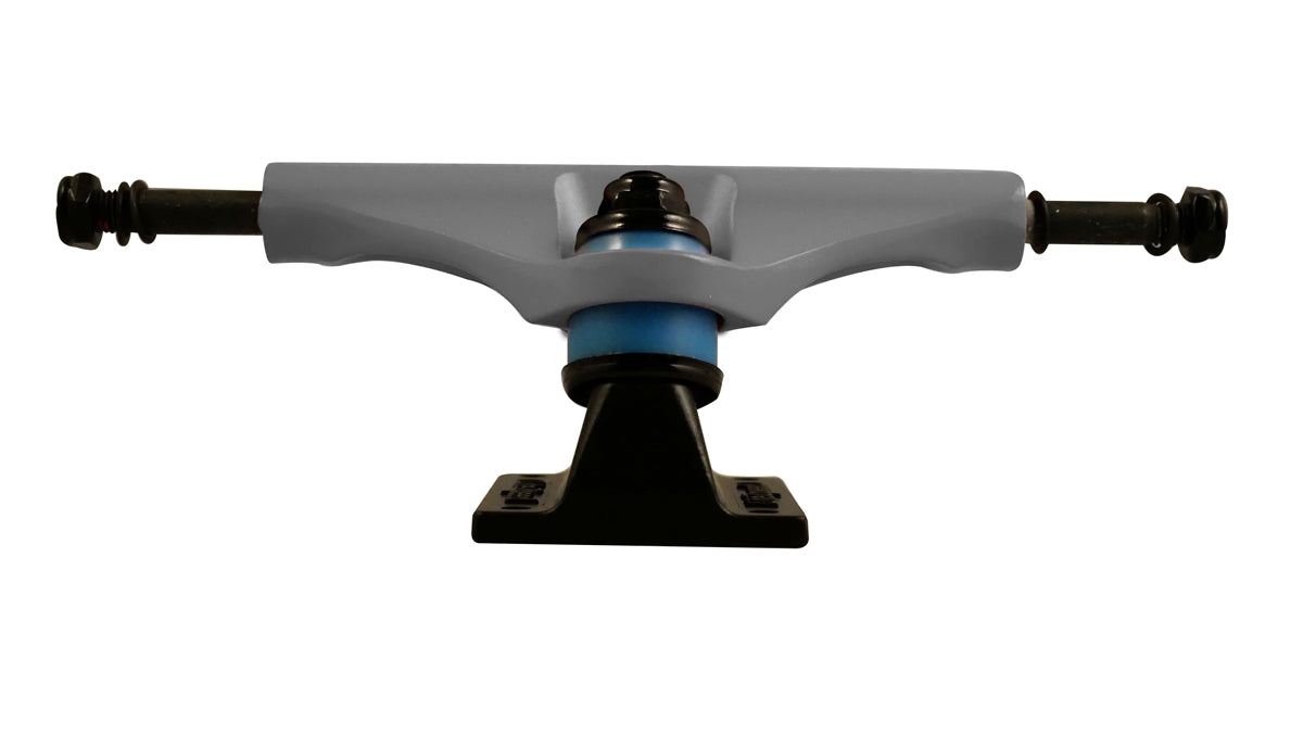 Litezpeed Color / Black Base Skateboard Trucks - 5.25" Hanger / 8.0" Axle Gunmetal