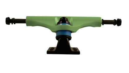 Litezpeed Color / Black Base Skateboard Trucks - 5.25" Hanger / 8.0" Axle Green