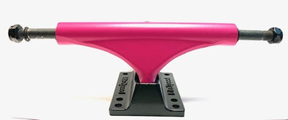 Litezpeed Color / Black Base Skateboard Trucks - 5.25" Hanger / 8.0" Axle Pink