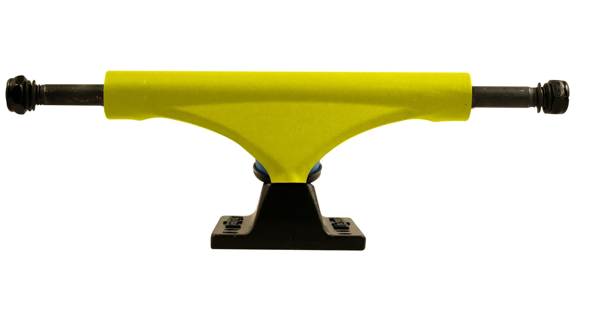 Litezpeed Color / Black Base Skateboard Trucks - 5.25" Hanger / 8.0" Axle Yellow