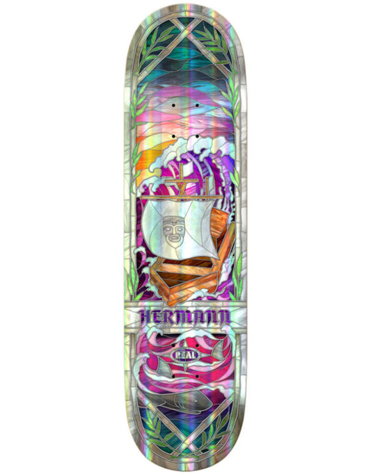 Real Nicole Hause Holo Cathedral Rainbow Foil 8.38in x 31.125in Skateboard Deck