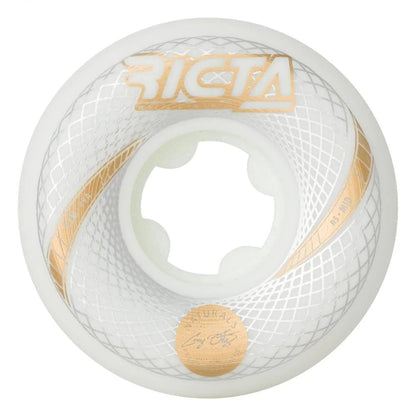 Ricta Wheels 54mm 99a Ortiz Vortex Naturals White Mid Skate Wheels