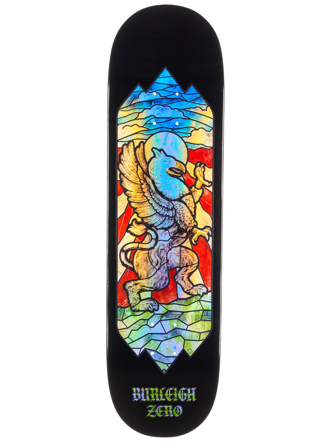 Zero Brandon Burleigh Stained Glass 8.5in x 32.3in Skateboard Deck