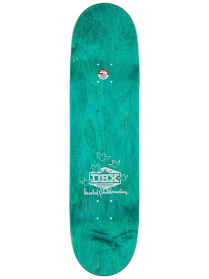 Krooked Skateboards DBX Eyes Bright Orange 8.50in x 32.18in Skateboard Deck