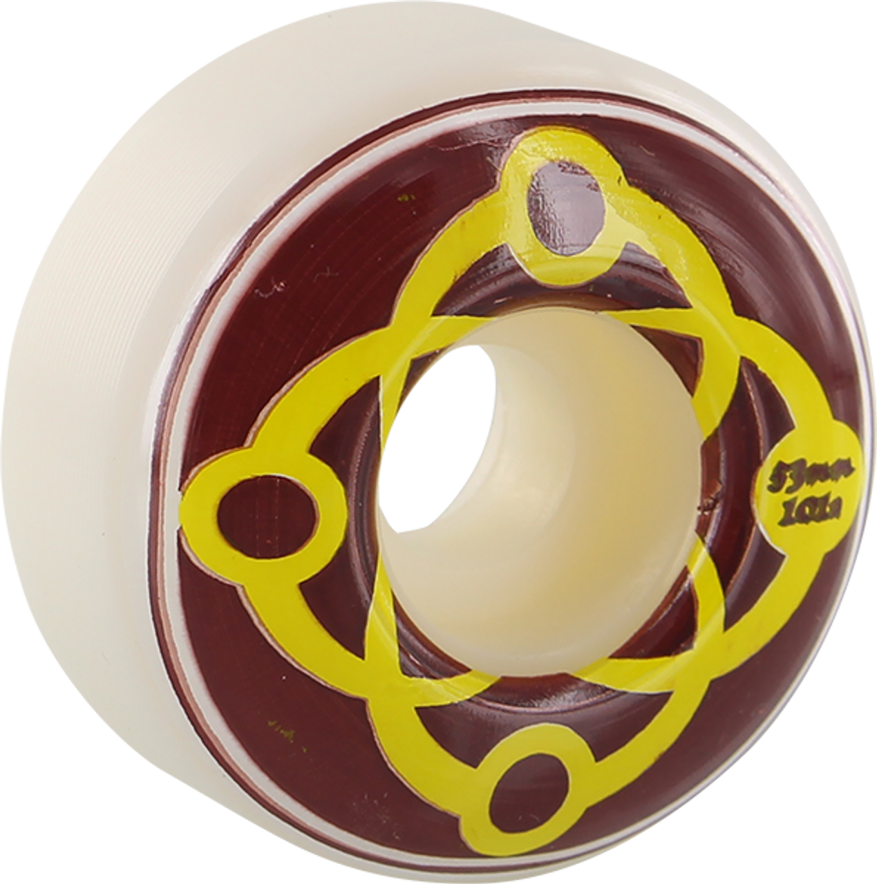 Satori Movement Big Link Series 53mm 101a Classic Skateboard Wheels Yellow Maroon