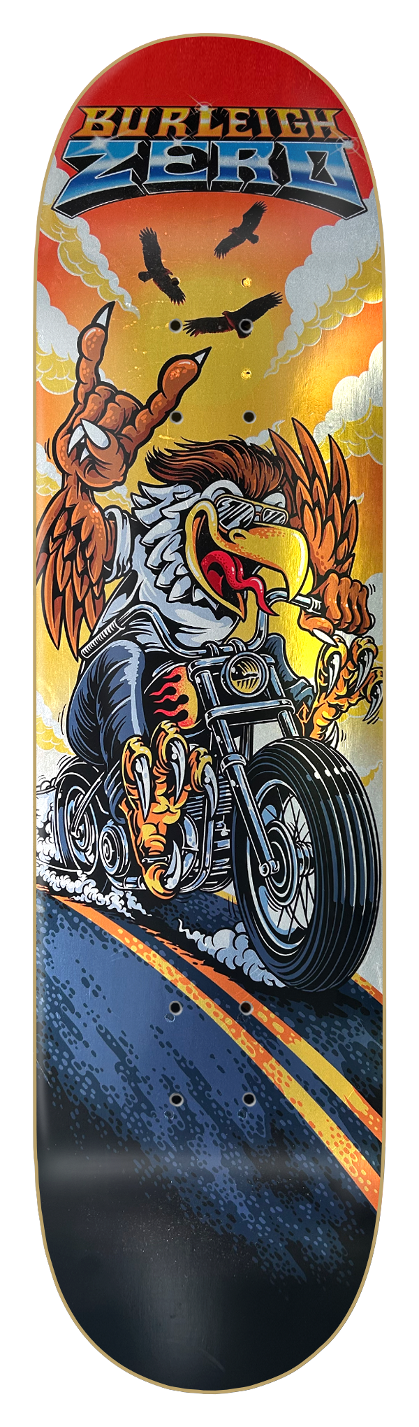 Zero Brandon Burleigh Rockin' Eagle 8.5in x 32.3in Skateboard Deck