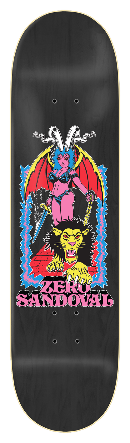 Zero Tommy Sandoval Lion Queen 8.25in x 31.9in Skateboard Deck