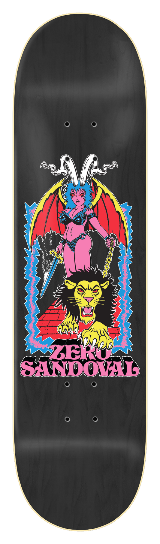 Zero Tommy Sandoval Lion Queen 8.25in x 31.9in Skateboard Deck