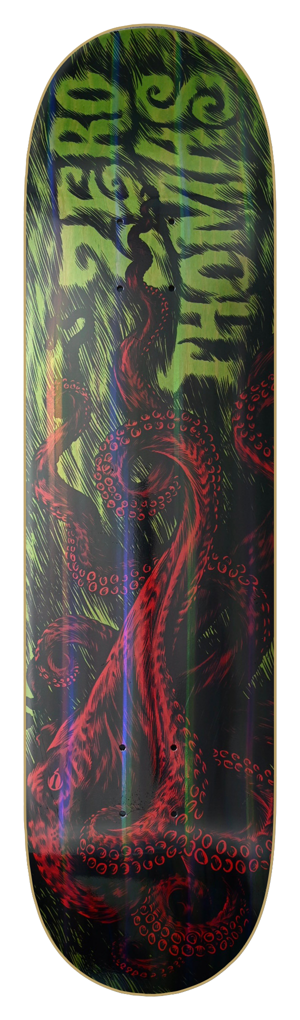 Zero Thomas Octopus Holographic CD Foil 8.5in x 32.3in Skateboard Deck