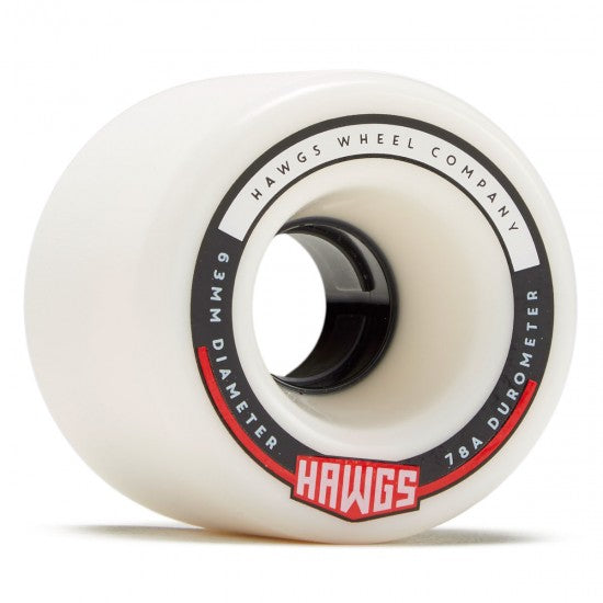 Landyachtz Hawgs Wheels 63mm 78a Fatty Fattie Hawgs White