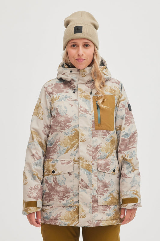 oneill womens lady womans utility jacket light camo main