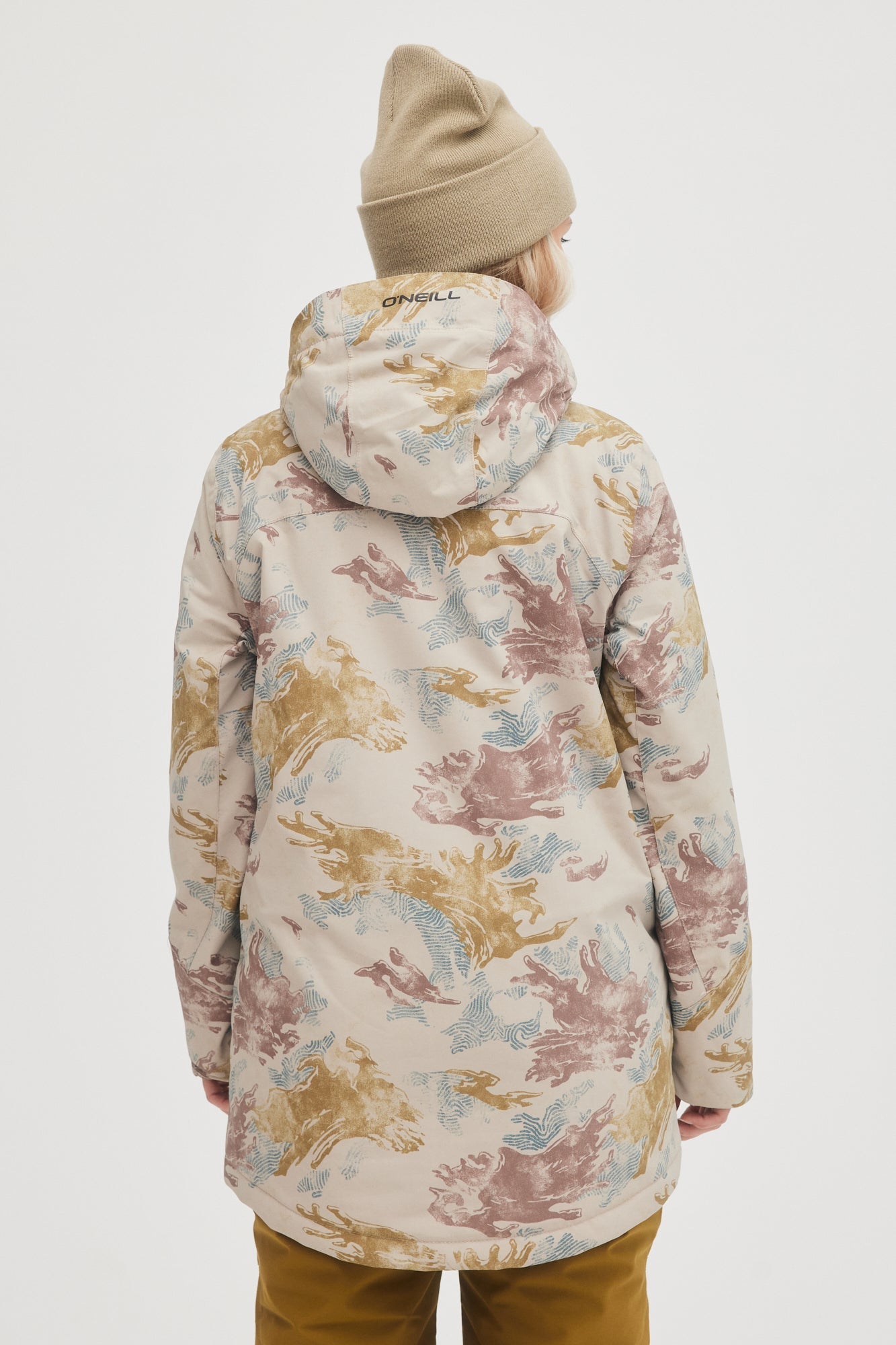 oneill womens lady womans utility jacket light camo back