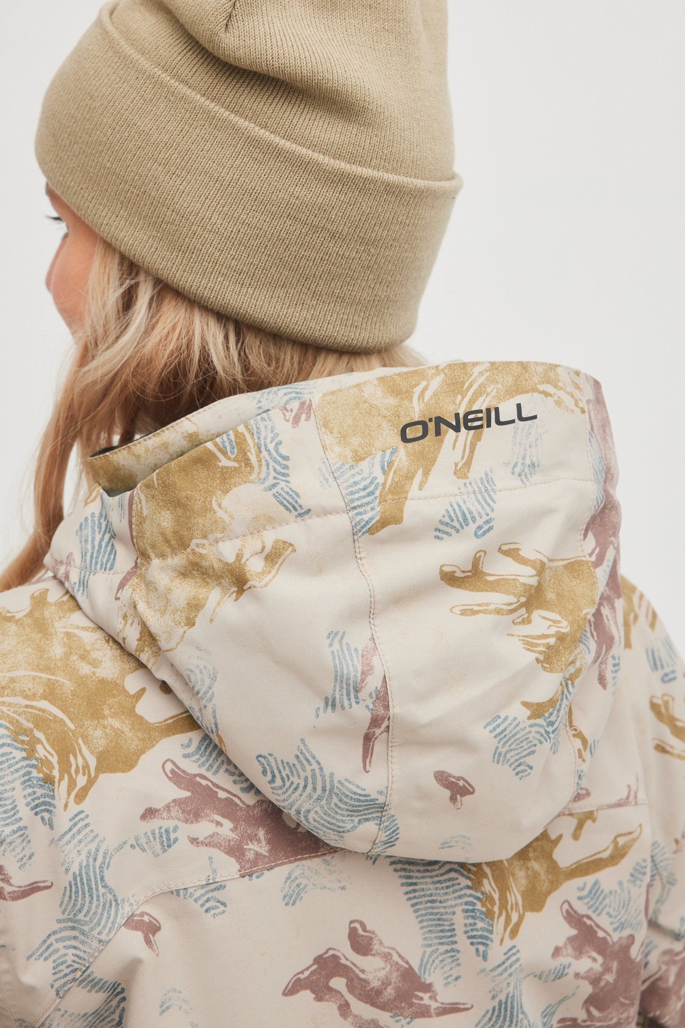 oneill womens lady womans utility jacket light camo hood