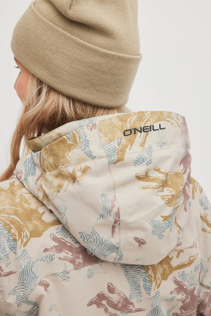 oneill womens lady womans utility jacket light camo hood