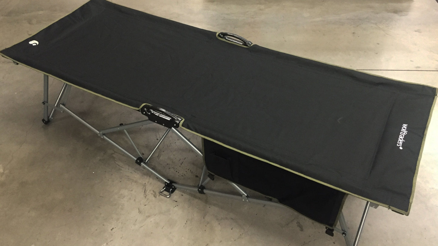 Turbocot Premium Deluxe Folding Hammock Style Cot, Black