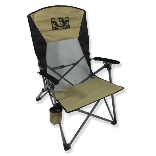 Laybak Reclining High Mesh Back Folding Camp Chair