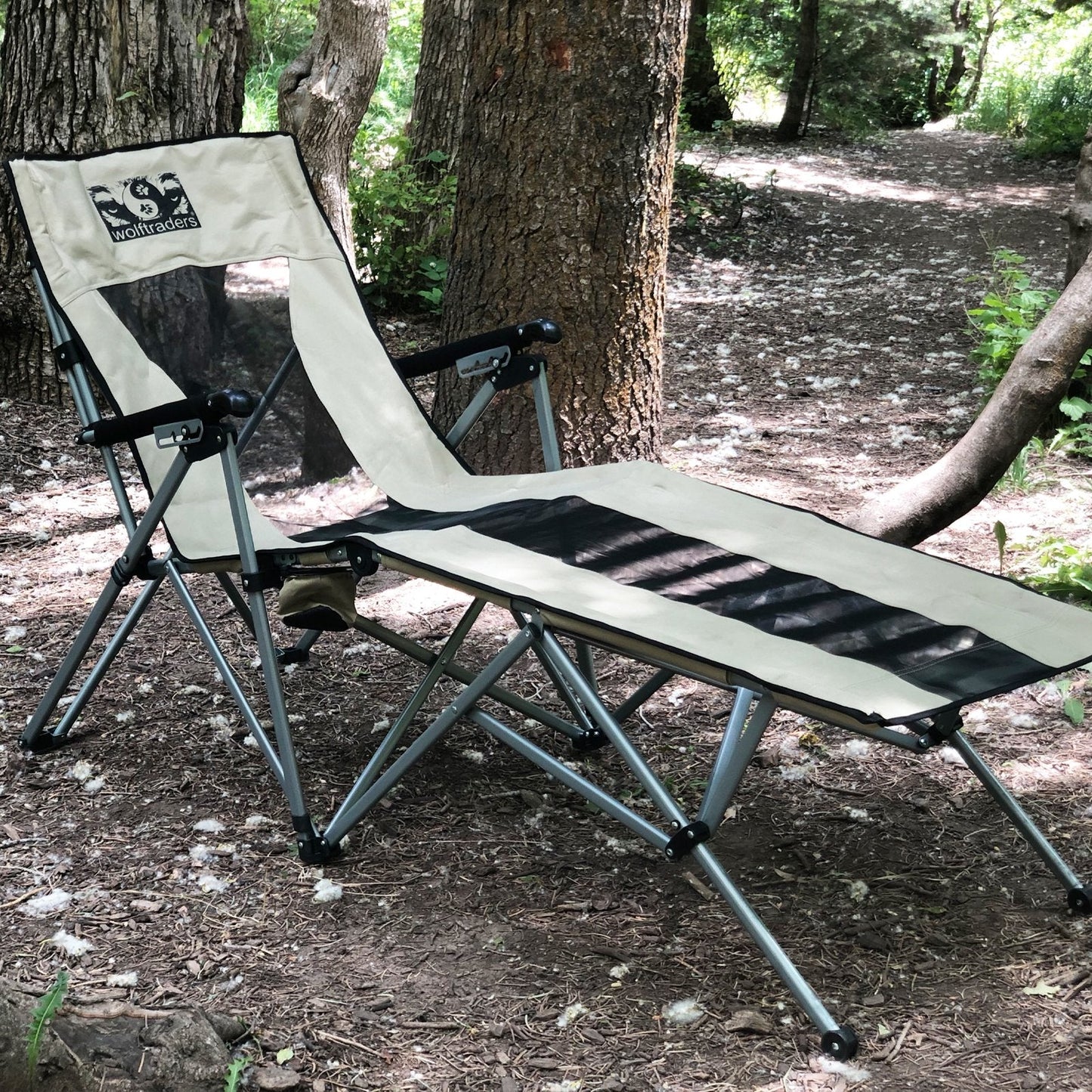 LayZWolf Hi-Bak Reclining Lounger Camp Chair