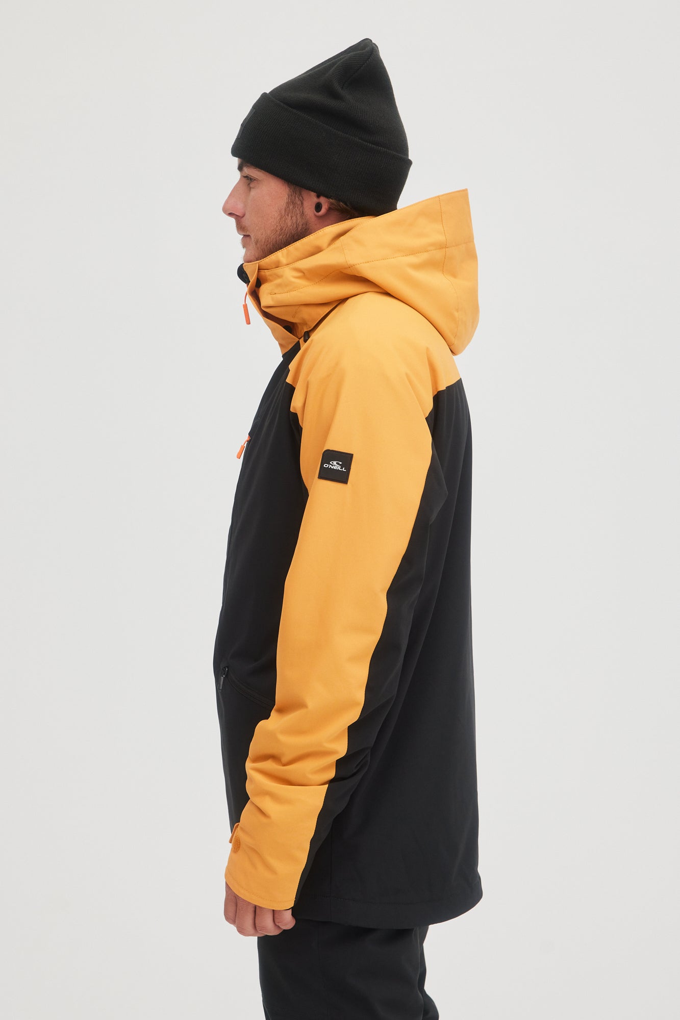 Oneill Mens Guys Mans Diabase Jacket 10K Waterproof Ski and Snowboard Winter Coat Nugget Color Block Side