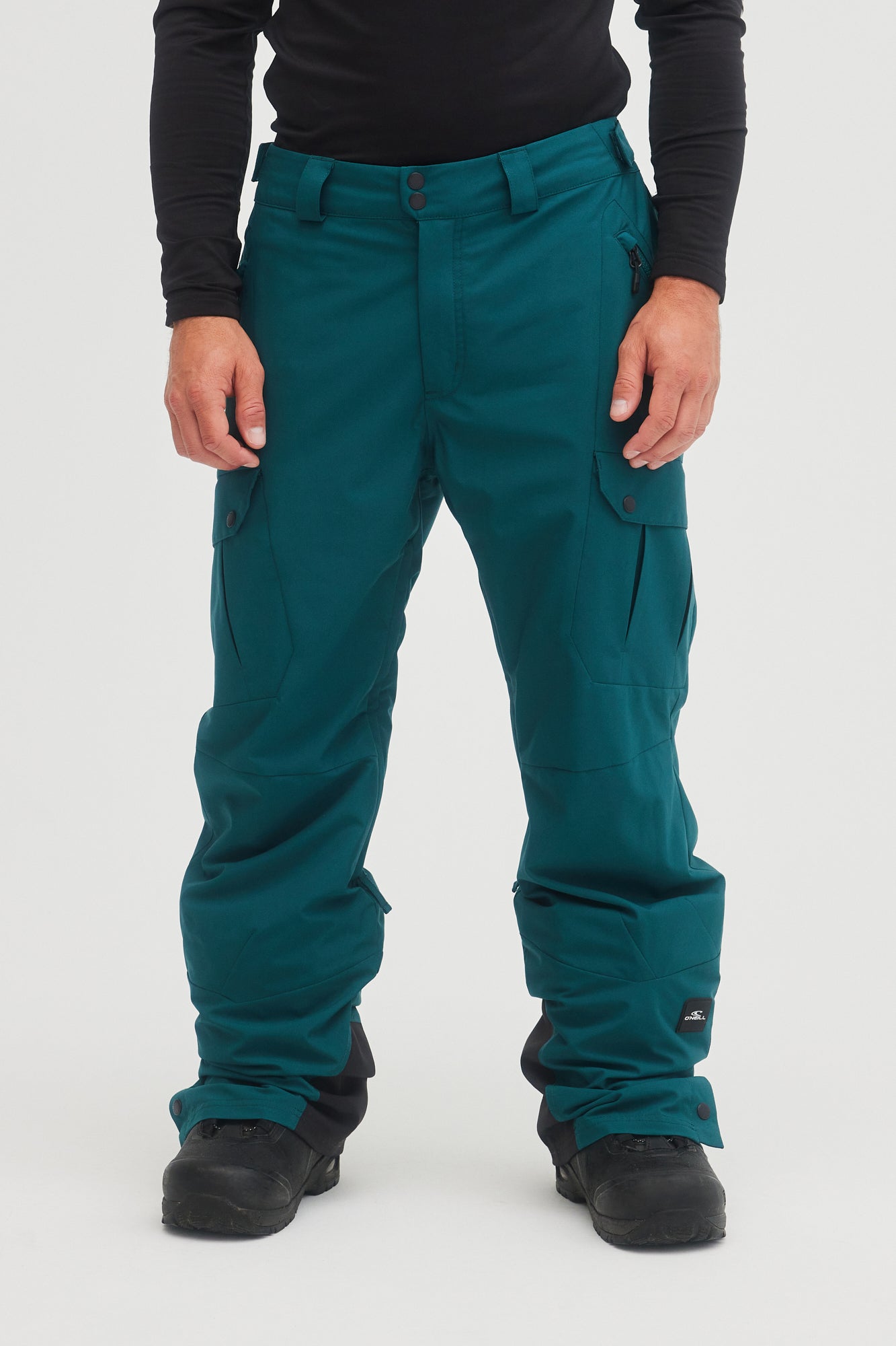 Oneill mens mans guys cargo pant 10k waterproof ski and snowboard winter pants deep teal blue main