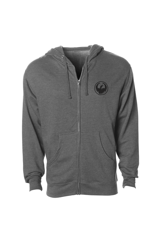 BAND TOGETHER FULL ZIP HOODIE F16 HEATHER GUNMETAL GREY 