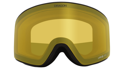 Dragon Alliance PXV Lumalens Photochromic Adaptive Flat Lens Ski Snowboard Goggle Switch Grey Photochromic Yellow Lens Front Face