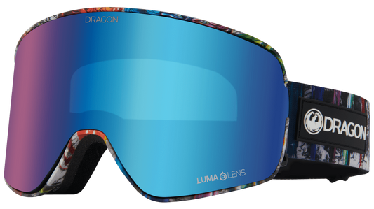 Dragon Chris Benchetler Signature Series NFX2 Ski Snowboard Flat Lens Goggle Blue Mirror Lens